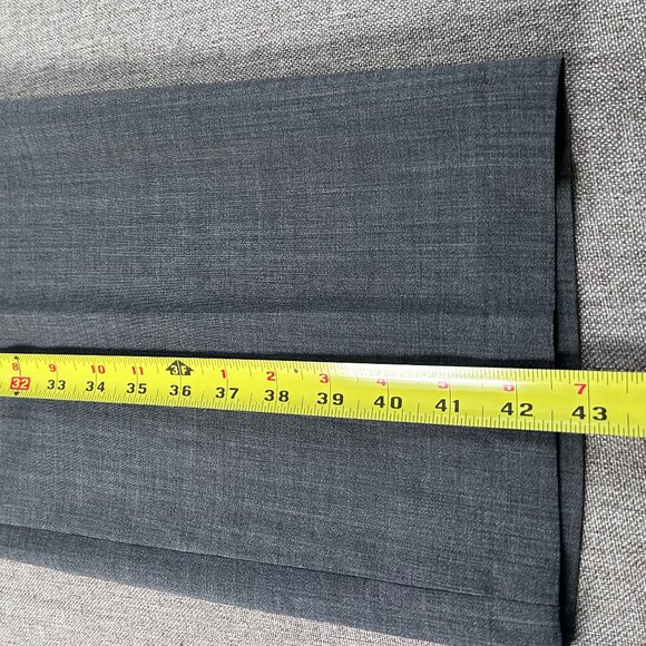 Haggar Pleated Wool Blend Dress Pants Men's 36 x 32 Gray Business Office - Picture 12 of 13